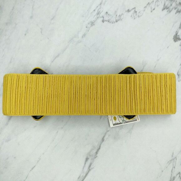 Special Rich Yellow Stretch Metal Buckle Belt Size Small S - Picture 6 of 9